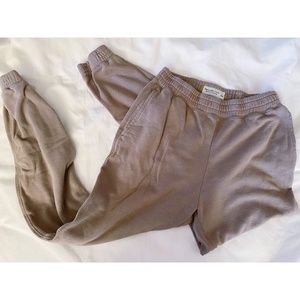 ABERCROMBIE & FITCH taupe sweat pants